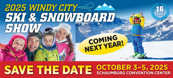 Windy City Ski and Snowboard Show save the date sept 27-29, 2024